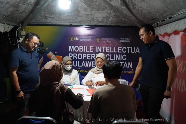 Hari KI Sedunia Kanwil Kemenkum Sulsel dan Dinas Pariwisata Makassar Berikan Pendaftaran Merek Gratis2