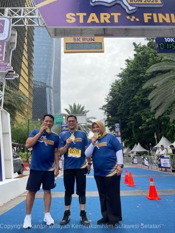 Ikuti Pengayoman RUN Kakanwil Andi Basmal Ikhtiar Membangun Indonesia Sehat dan Produktif