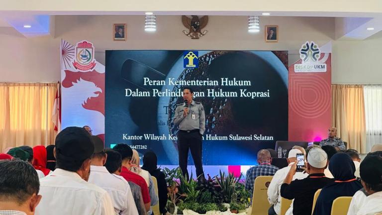 KANWIL KEMENKUM SULSEL PERKUAT PERLINDUNGAN HUKUM KOPERASI MERAH PUTIH KOTA MAKASSAR