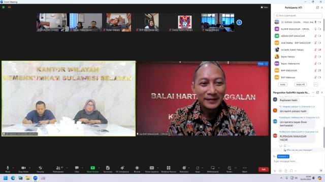 Kadivmin Kanwil Kumham Sulsel Tekankan Komitmen Integritas dan Pelayanan Terbaik Dalam Mewujudkan WBK1