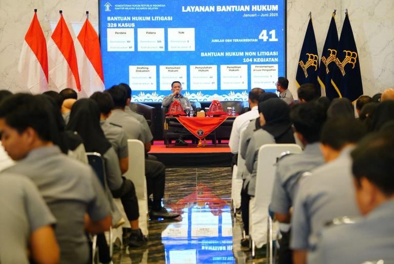 Kakanwil Andi Basmal Ungkap Capaian Positif Kanwil Kemenkum Sulsel di Semester I