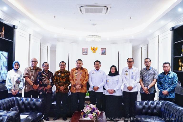 Kakanwil Kemenkum Sulsel Bertemu Walikota Makassar Ini yang Dibahas3