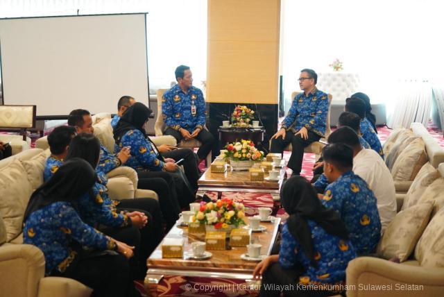 Kakanwil Kemenkum Sulsel Koordinasi dengan Sekda Prov. Sulsel Percepat Pembentukan Koperasi DesaKelurahan Merah Putih