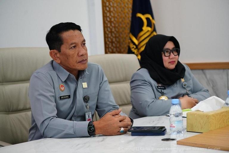 Kakanwil Kemenkum Sulsel Pantau Perkembangan Harmonisasi Perda Kota Palopo