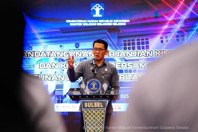 Kakanwil Kemenkum Sulsel Tekankan Peran Pimpinan dan Agen Perubahan dalam Pembangunan ZI Menuju WBBM