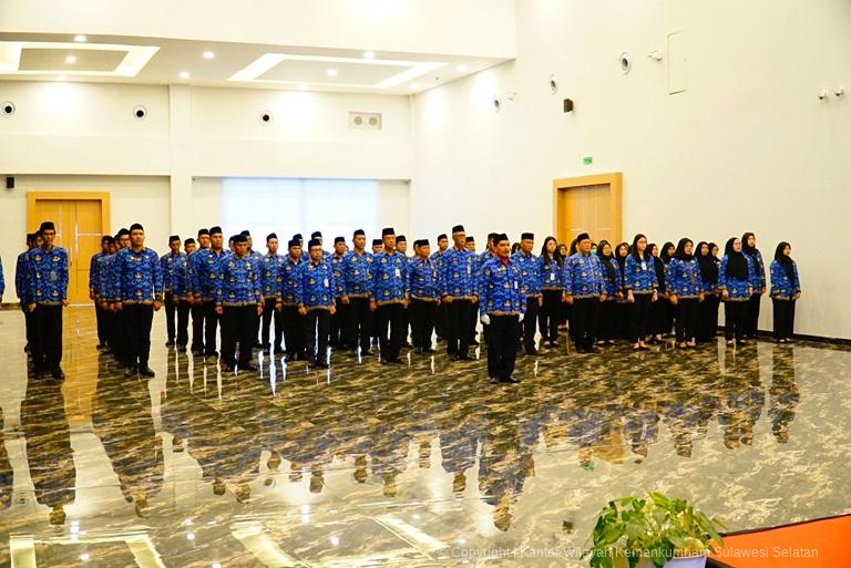 Kakanwil Kemenkumham Sulsel Ajak Seluruh Jajarannya Gelorakan Semangat Bela Negara1