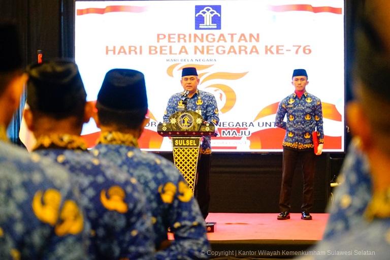 Kakanwil Kemenkumham Sulsel Ajak Seluruh Jajarannya Gelorakan Semangat Bela Negara3