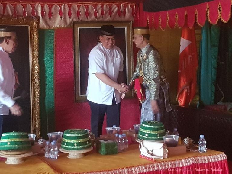 Kakanwil Kemenkumham Sulsel Hadiri Peringatan Maulid Nabi Muhammad SAW Lembaga Adat Kerajaan Gowa