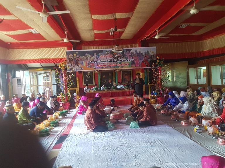 Kakanwil Kemenkumham Sulsel Hadiri Peringatan Maulid Nabi Muhammad SAW Lembaga Adat Kerajaan Gowa2