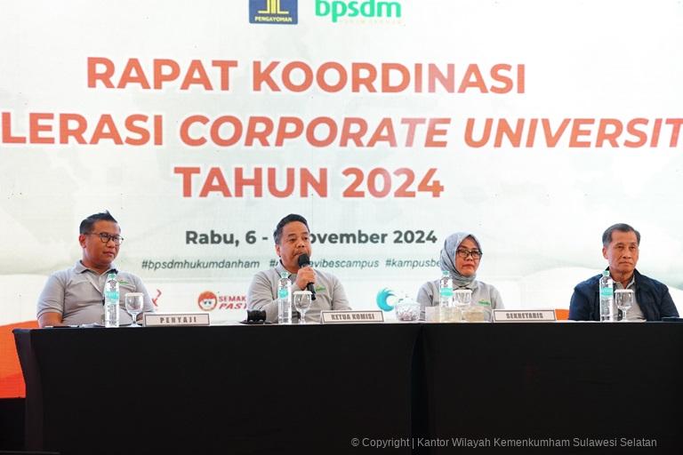 Kakanwil Kemenkumham Sulsel Ikut Membahas Rencana Aksi Implementasi Corporate University Kemenkumham4