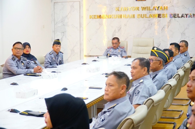 Kakanwil Kemenkumham Sulsel Ikuti Peringatan Hari Bakti Pemasyarakatan Ke 601