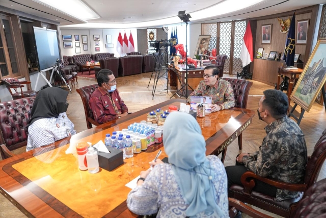 Kakanwil Kemenkumham Sulsel Laporkan Kinerja Positif Jajarannya Pada Menkumham