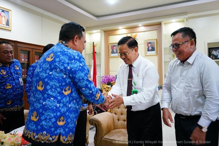 Kakanwil Kemenkumham Sulsel Temui Ketua Pengadilan Tinggi Makassar Ini yang Dibahas3