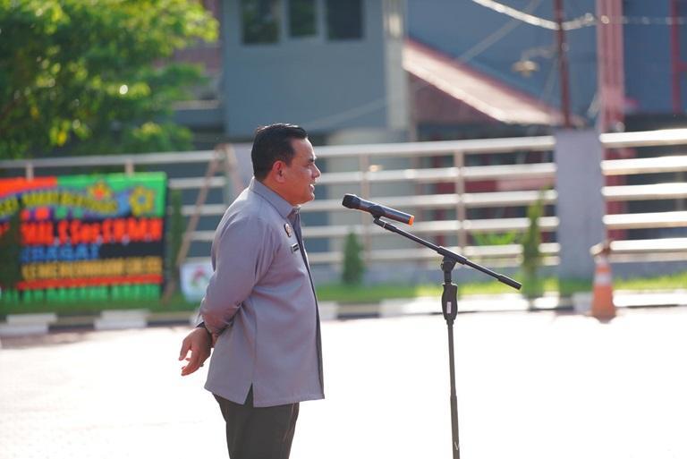 Kakanwil Pimpin Apel Pagi di Akhir Jabatannya Ini Pesan Taufiqurrakhman1