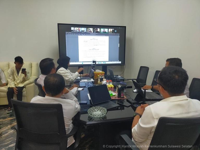 Kanwil Kemenkum Sulsel Bahas Draft PKS Pelayanan Hukum bersama UMI2