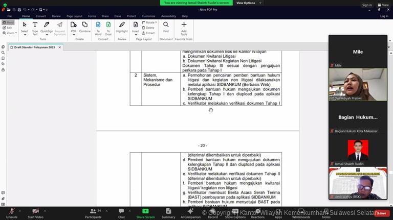 Kanwil Kemenkum Sulsel Bahas Standar Layanan Bersama Ombudsman dan Pengguna layanan1