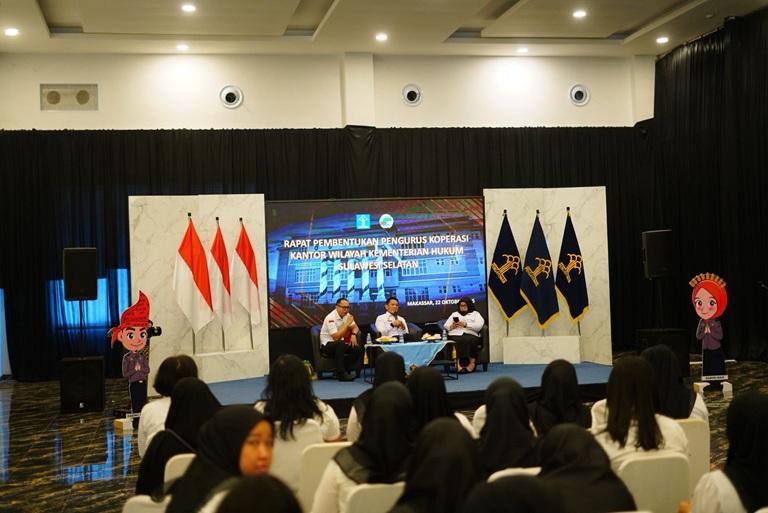 Kanwil Kemenkum Sulsel Bentuk Pengurus Koperasi Dorong Kesejahteraan ASN Melalui Semangat Kebersamaan