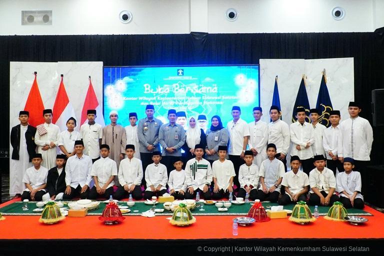 Kanwil Kemenkum Sulsel Buka Puasa Bersama AnaK Anak Santri Tahfidz Alquran5