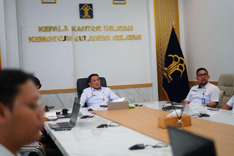 Kanwil Kemenkum Sulsel Catat Capaian 100 Persen dalam Reviu Kepatuhan LHK 2024