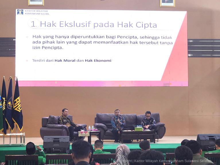 Kanwil Kemenkum Sulsel Edukasi Dosen dan Mahasiswa Universitas Muslim Indonesia Tentang Kekayaan Intelektual