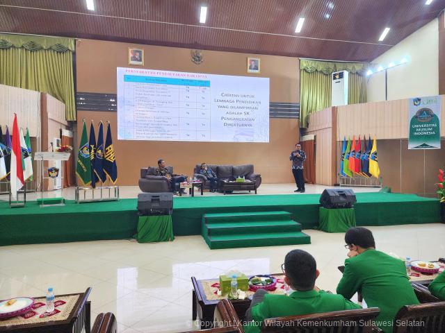 Kanwil Kemenkum Sulsel Edukasi Dosen dan Mahasiswa Universitas Muslim Indonesia Tentang Kekayaan Intelektual1