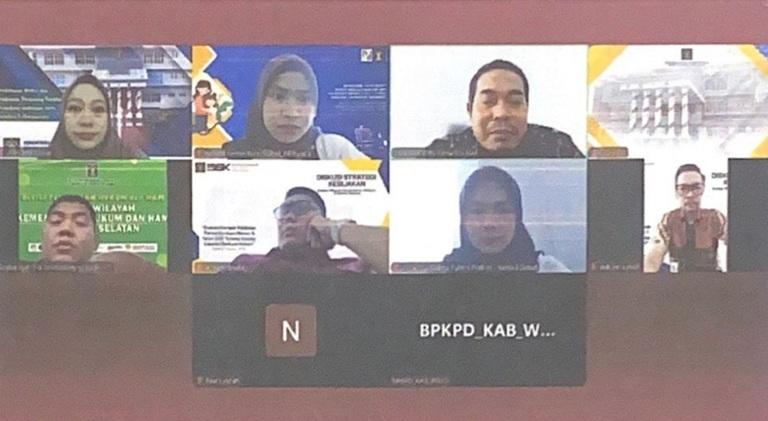 Kanwil Kemenkum Sulsel Fasilitasi Harmonisasi Ranperbup Wajo terkait Tata Cara Penganggaran Desa