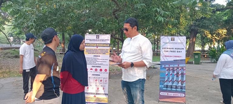 Kanwil Kemenkum Sulsel Gelar Layanan Hukum Car Free Day Sasar 200 UMKM Binaan Unhas