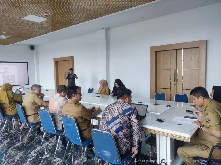 Kanwil Kemenkum Sulsel Harmonisasi Ramperwali Kota Makassar tentang Peraturan Wali Kota tentang Penyelenggaraan Kerukunan Umat Beragama1