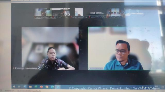 Kanwil Kemenkum Sulsel Ikuti Sosialisasi Seleksi Daerah Peacemaker Training 2025