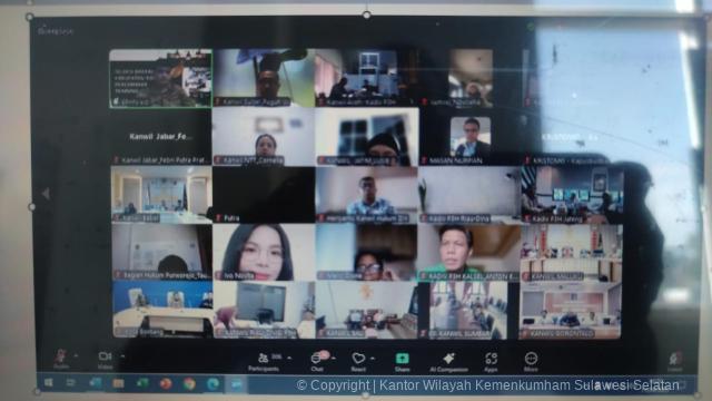 Kanwil Kemenkum Sulsel Ikuti Sosialisasi Seleksi Daerah Peacemaker Training 20251