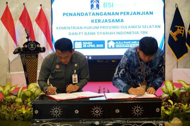 Kanwil Kemenkum Sulsel Jalin Kerjasama dengan BSI untuk Tingkatkan Layanan Perbankan Pegawai1