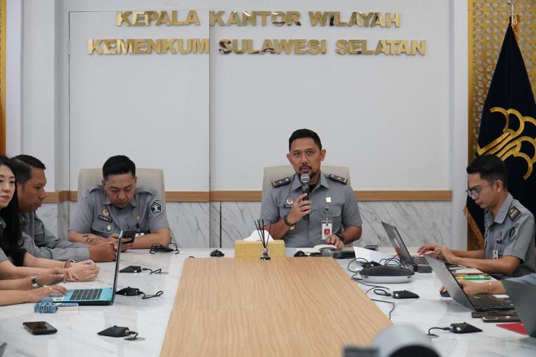 Kanwil Kemenkum Sulsel Matangkan Penyusunan Standar Operasional Prosedur dan Alur Pelayanan