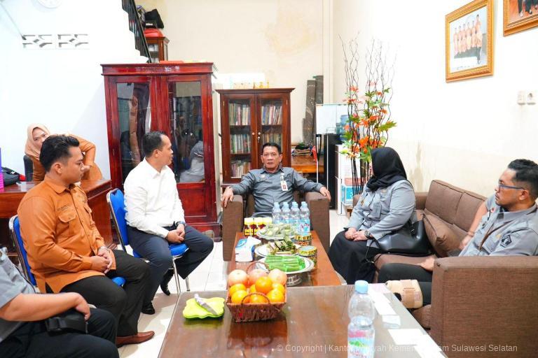 Kanwil Kemenkum Sulsel Monitoring Kinerja OBH Lasinrang Pinrang