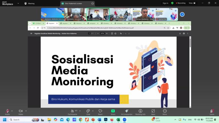 Kanwil Kemenkum Sulsel Optimalkan Peran Humas Lewat Media Sosial1