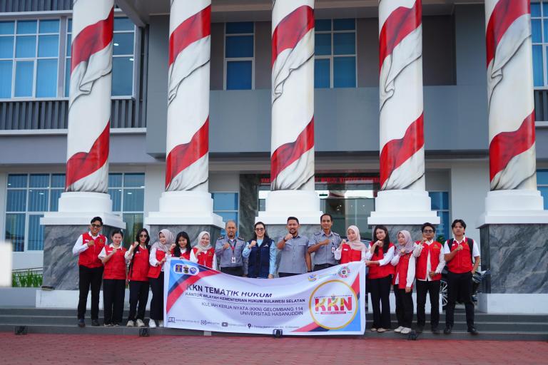 Kanwil Kemenkum Sulsel Sambut Mahasiswa KKN Tematik Unhas Tekankan Kreativitas dan Inovasi