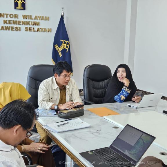 Kanwil Kemenkum Sulsel Selesaikan Harmonisasi 17 Produk Hukum Daerah dalam Seminggu