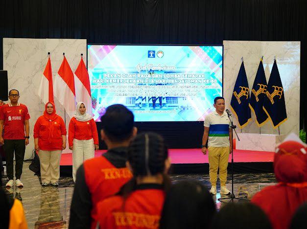 Kanwil Kemenkum Sulsel Semarakkan HUT Kemerdekaan dan Kemenkum ke 80 Lewat Pekan Olahraga