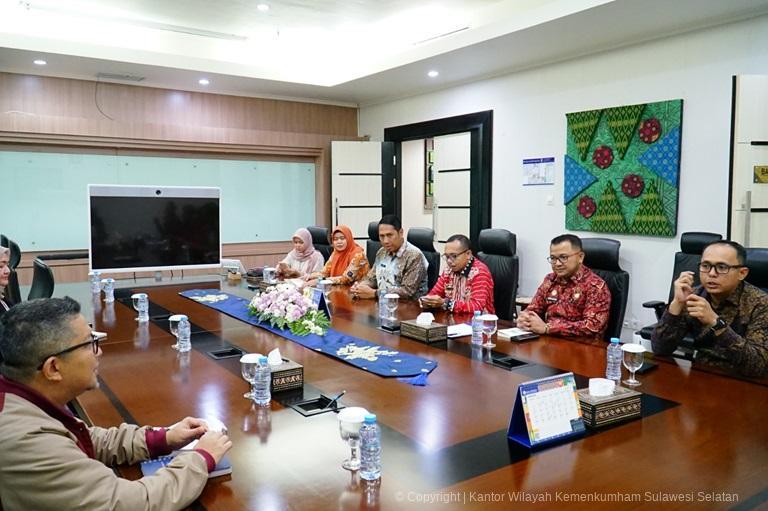 Kanwil Kemenkum Sulsel dan Kantor Perwakilan BI Provinsi Sulsel Siap Bersinergi Tingkatkan Potensi UMKM