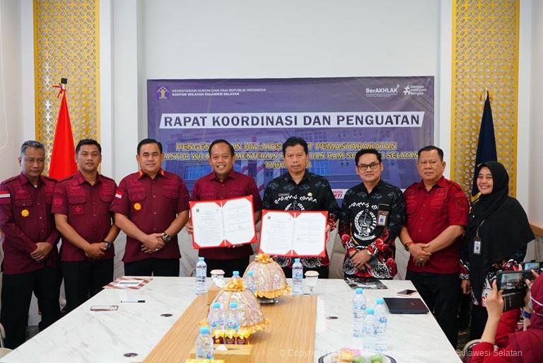 Kanwil Kemenkumham Sulsel Gandeng Dinas Kesehatan Provinsi Sulawesi Selatan Perkuat Pengendalian TBC HIVAIDS di UPT2