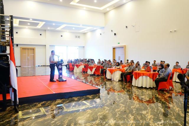 Kanwil Kemenkumham Sulsel Gelar Pembinaan Penataan Ketatalaksanaan Workshop LKjIP dan SAKIP1