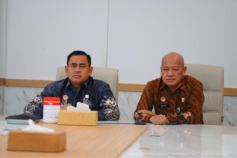 Kanwil Kemenkumham Sulsel Ikuti Penguatan Unit Pemberantasan Pungli dan Sosialisasi Aplikasi SIDULI 
