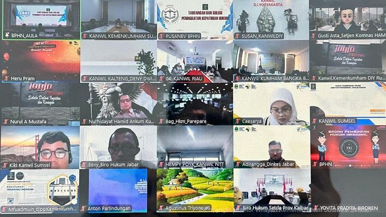 Kanwil Kemenkumham Sulsel Ikuti Sosialisasi RPerpres Kepatuhan Hukum kepada Analis Hukum Seluruh Indonesia1