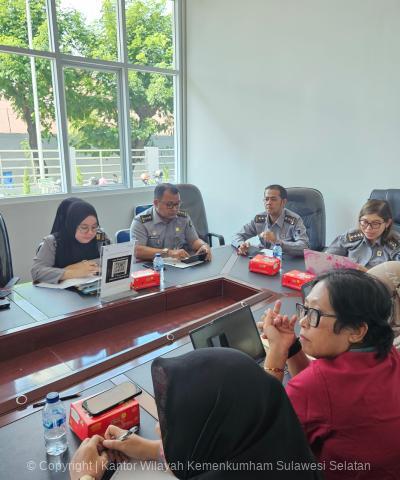 Kanwil Kemenkumham Sulsel Lakukan Pendampingan Analisis dan Evaluasi Produk Hukum Daerah Terkait Penanaman Modal