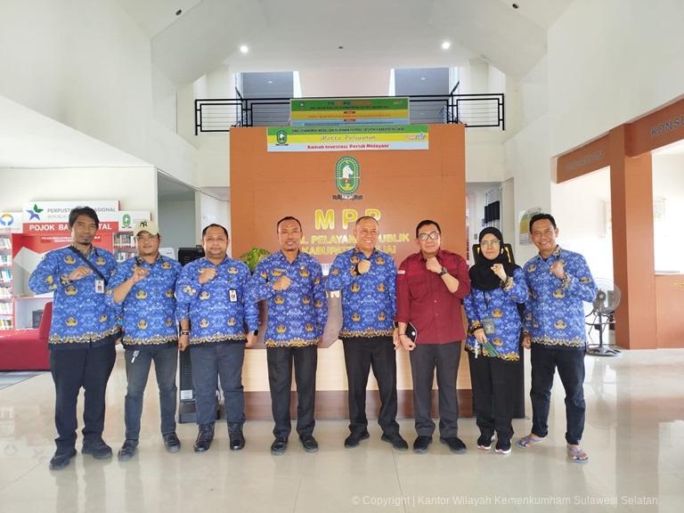 Kanwil Kemenkumham Sulsel Monitoring Layanan Keimigrasian Pada MPP Kabupaten Sinjai