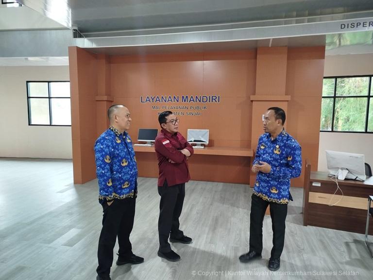 Kanwil Kemenkumham Sulsel Monitoring Layanan Keimigrasian Pada MPP Kabupaten Sinjai1