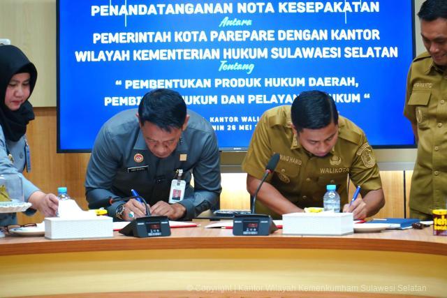 Kemenkum Sulsel dan Pemkot Parepare Jalin Kerjasama Pembangunan Hukum Daerah2
