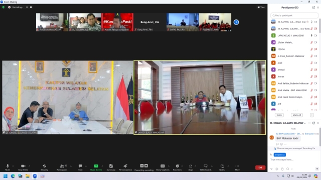 Kepala Divisi Administrasi Kanwil Kemenkumham Sulsel Semangati Jajaran UPT Wujudkan Wilayah Bebas Dari Korupsi