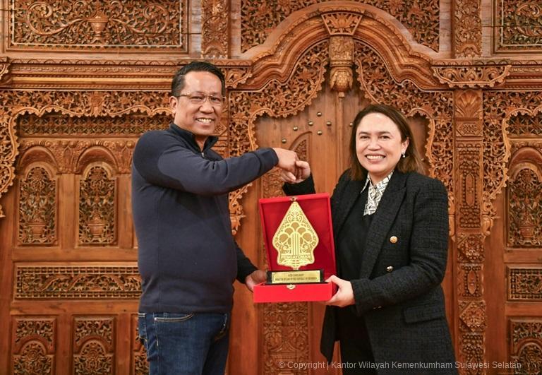 Kunjungan Kerja ke Korea Selatan Menteri Hukum Sambangi KBRI Seoul