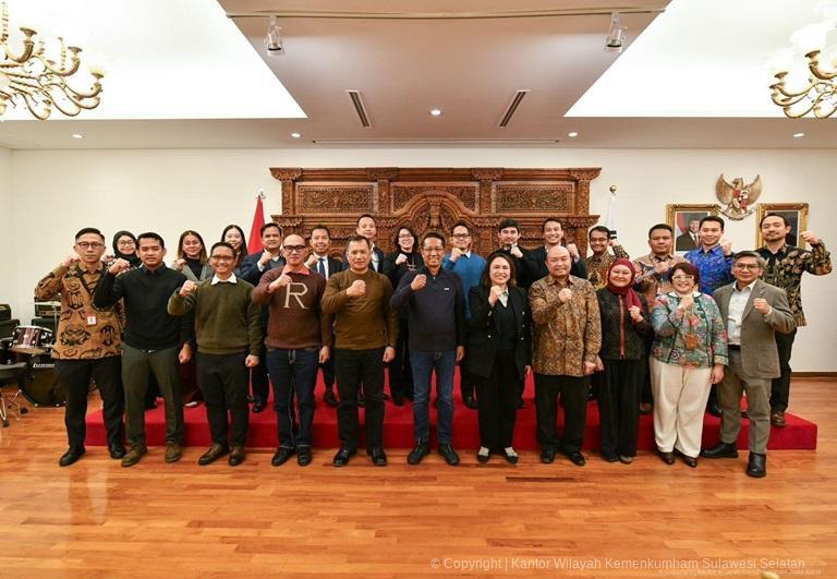 Kunjungan Kerja ke Korea Selatan Menteri Hukum Sambangi KBRI Seoul1