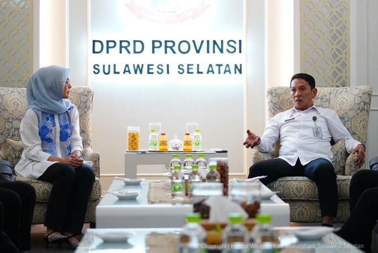 Kunjungi Ketua DPRD Sulsel Kakanwil Andi Basmal Bahas Terkait Pembentukan Ranperda